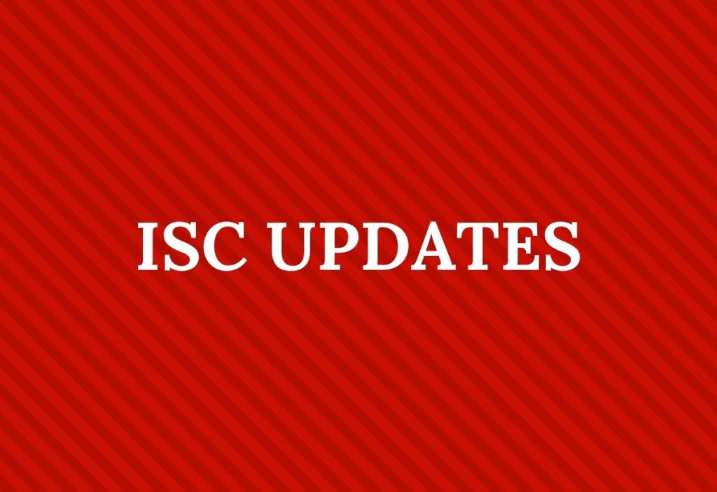 Latest Updates for ISC Members