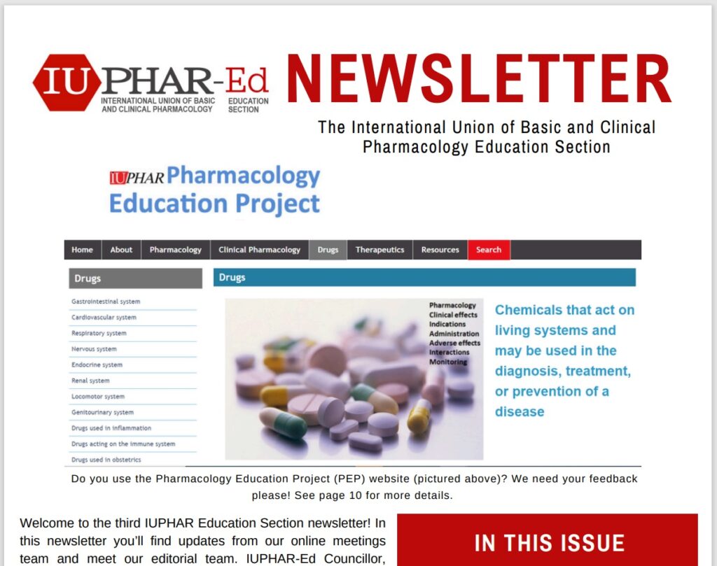 Read Issue 3 of the IUPHAR-Ed Newsletter